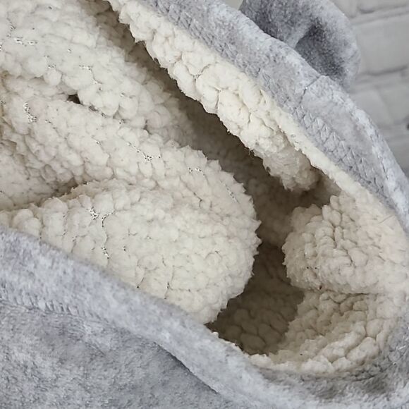 Carters 3M Gray Polar Bear Sherpa Fleece Hoodie One-Piece Jumper Winter Outfit - Picture 7 of 8